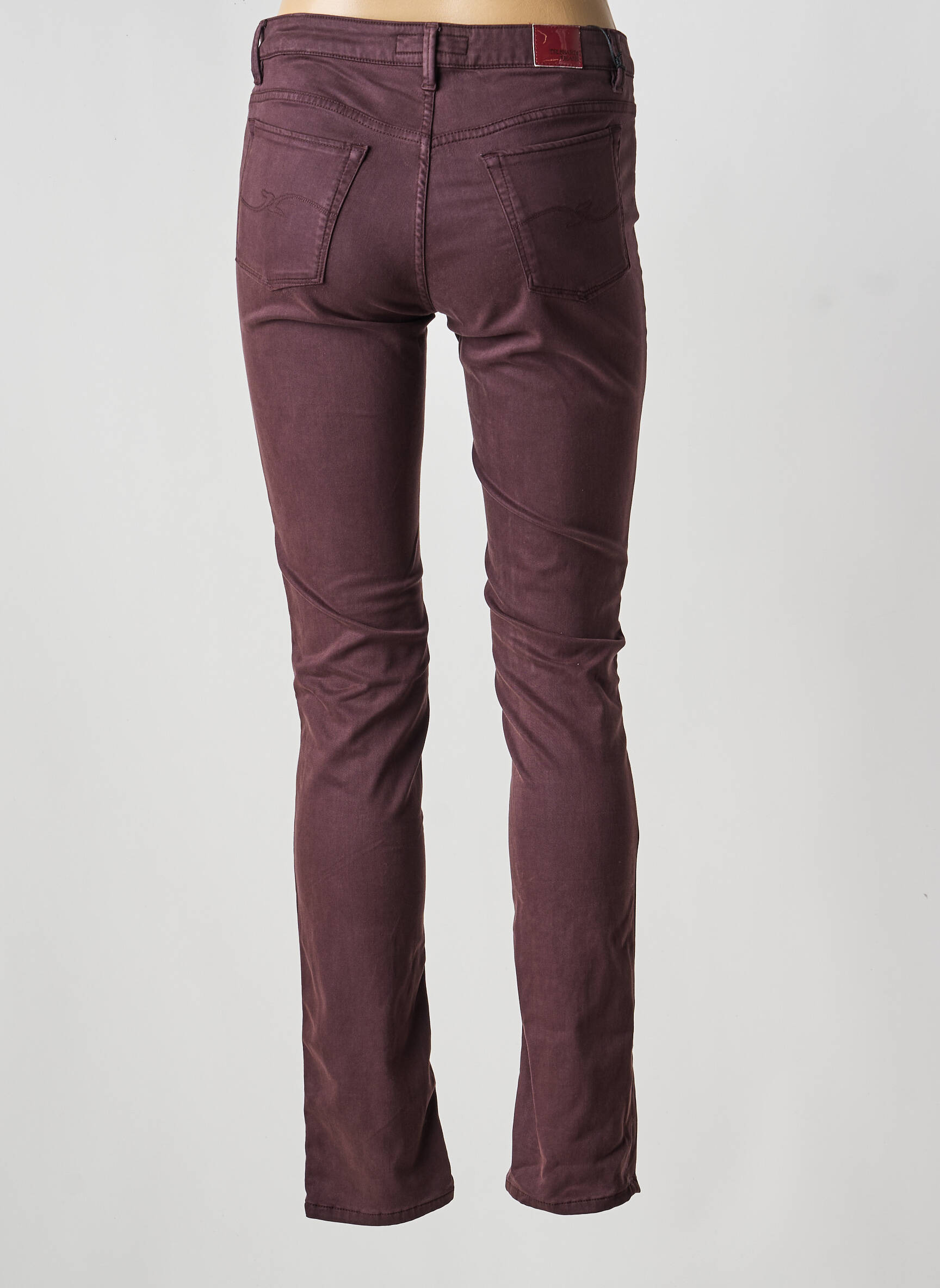Pantalon slim mărime normală mărime normală violet TRUSSARDI JEANS femeie