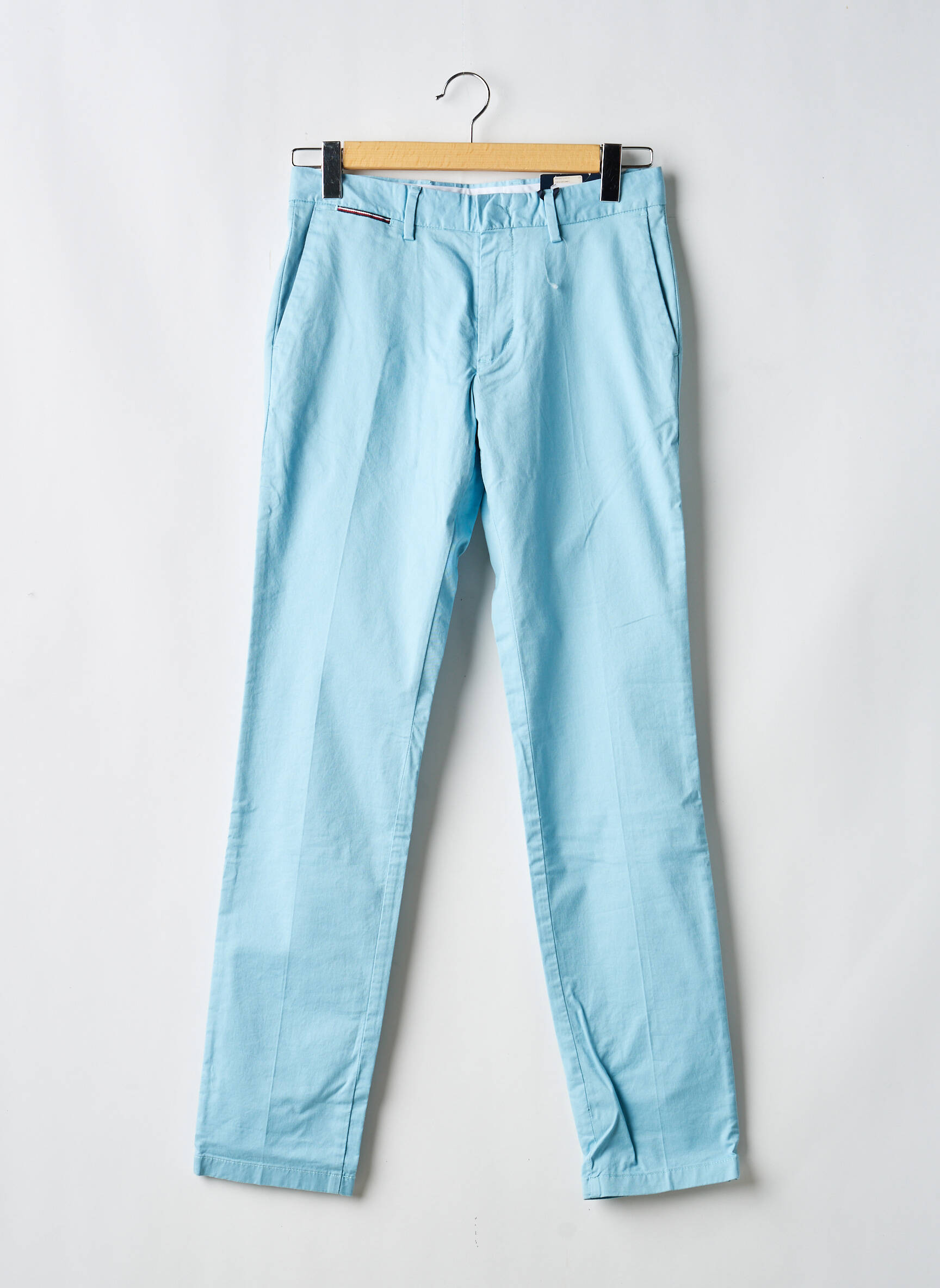 Pantalon chino închidere cu fermoar sub clapetă cu cârlig mărime normală albastru TOMMY HILFIGER bărbat