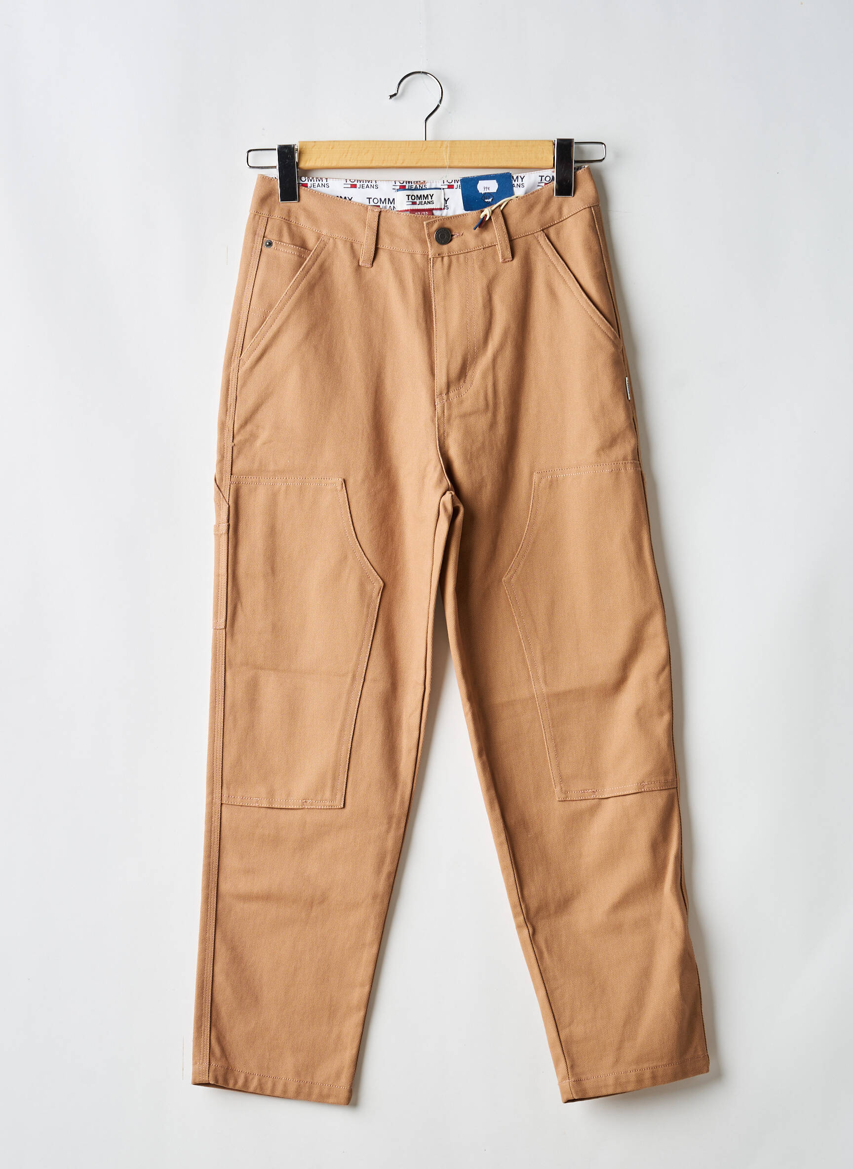 Pantalon drept elasticitate mărime normală maro TOMMY HILFIGER bărbat