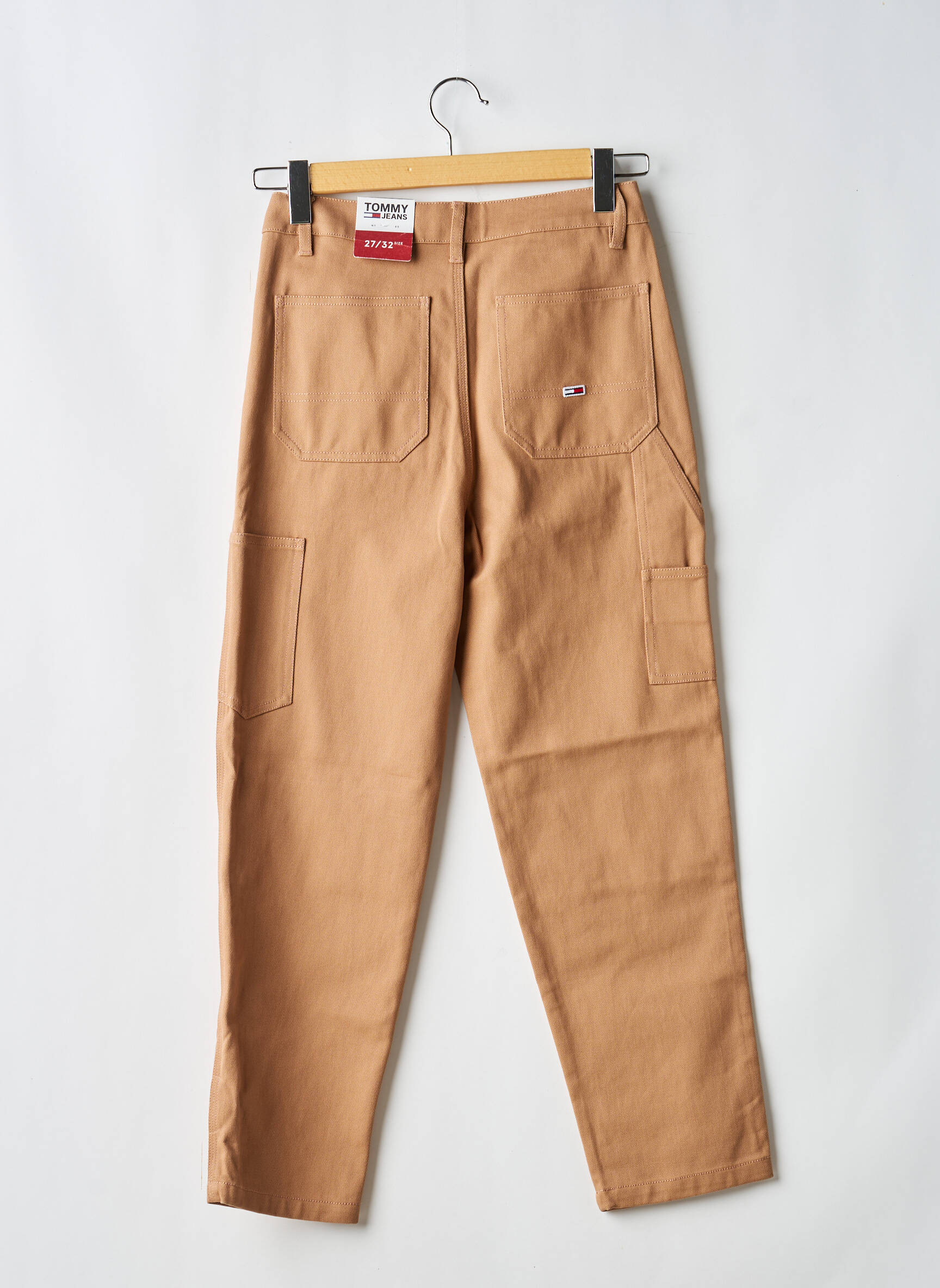 Pantalon drept elasticitate mărime normală maro TOMMY HILFIGER bărbat