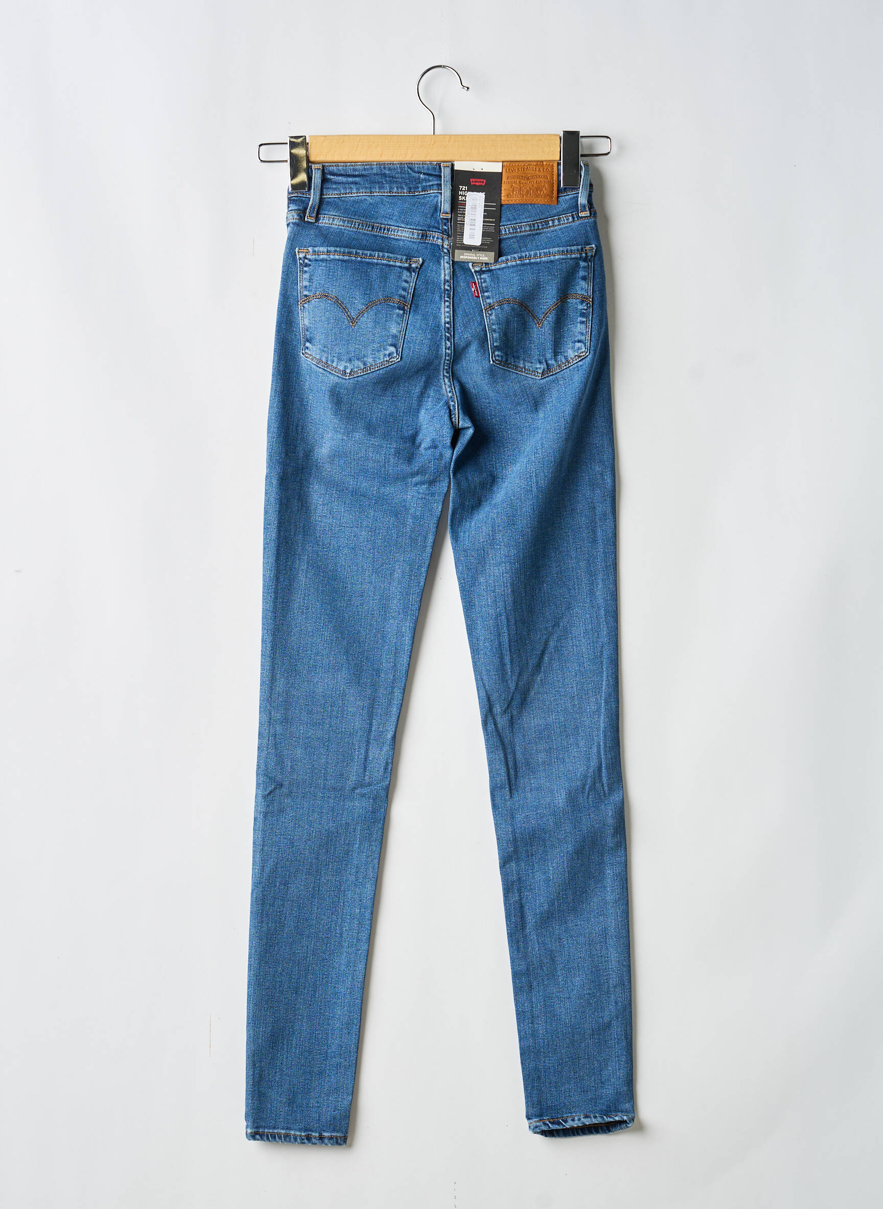 Blugi skinny mărime normală mărime normală albastru LEVI'S femeie