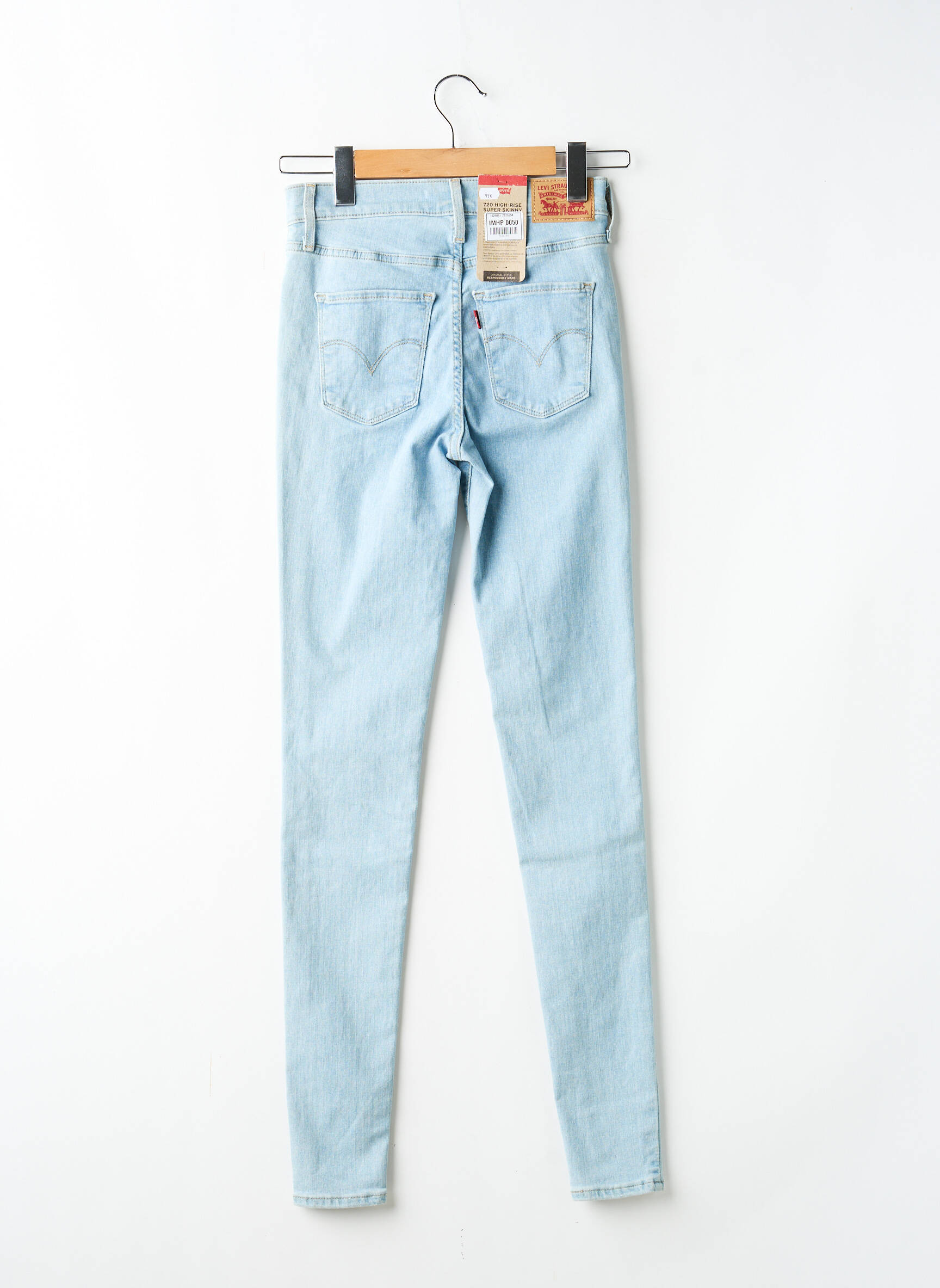 Blugi skinny mărime normală mărime normală albastru deschis LEVI'S femeie