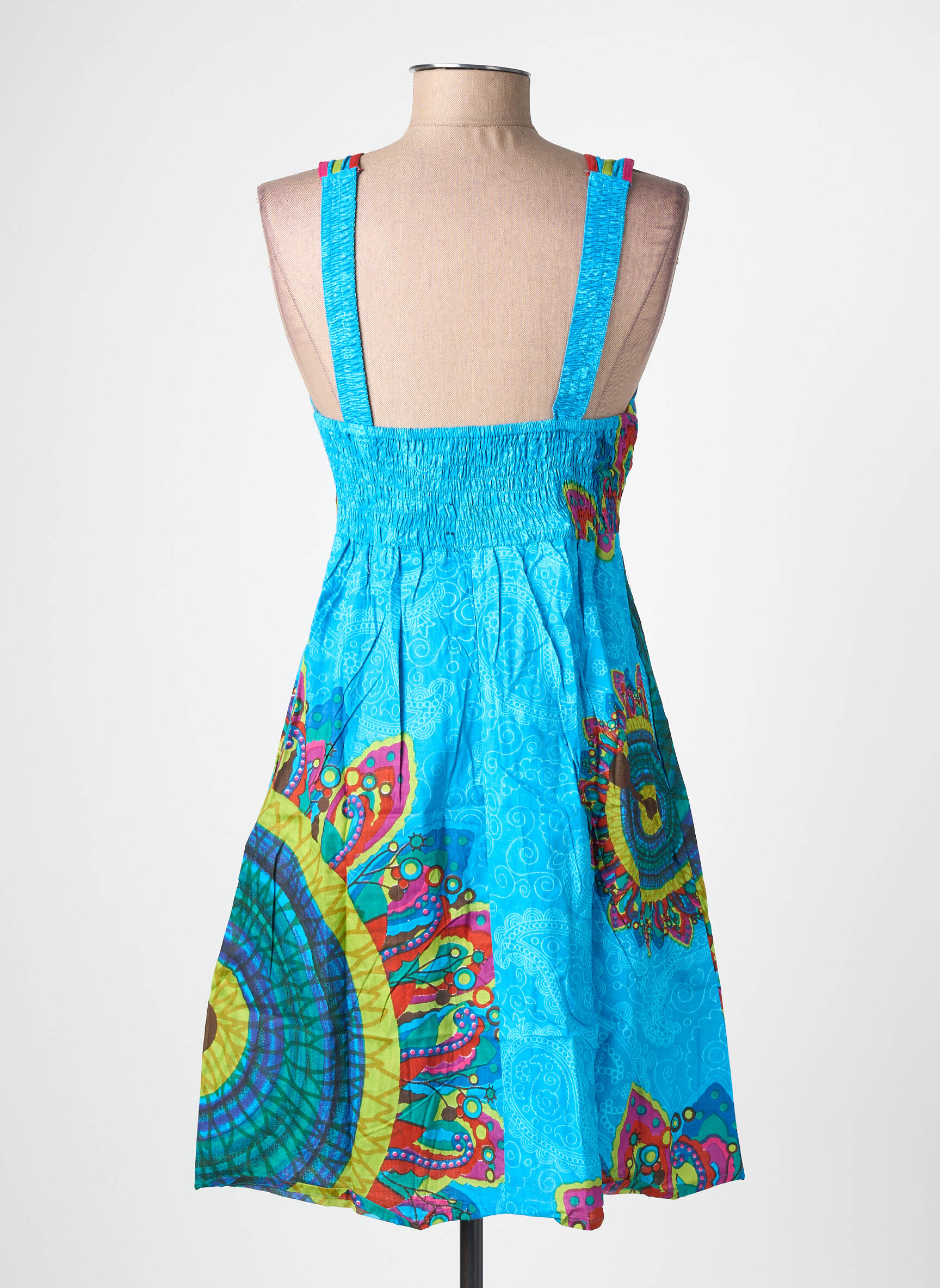 Rochie scurtă fără mâneci fără mâneci albastru BAMBOO'S femeie