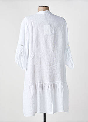 Rochie scurtă mâneci 3/4 mâneci 3/4 alb NAIS femeie