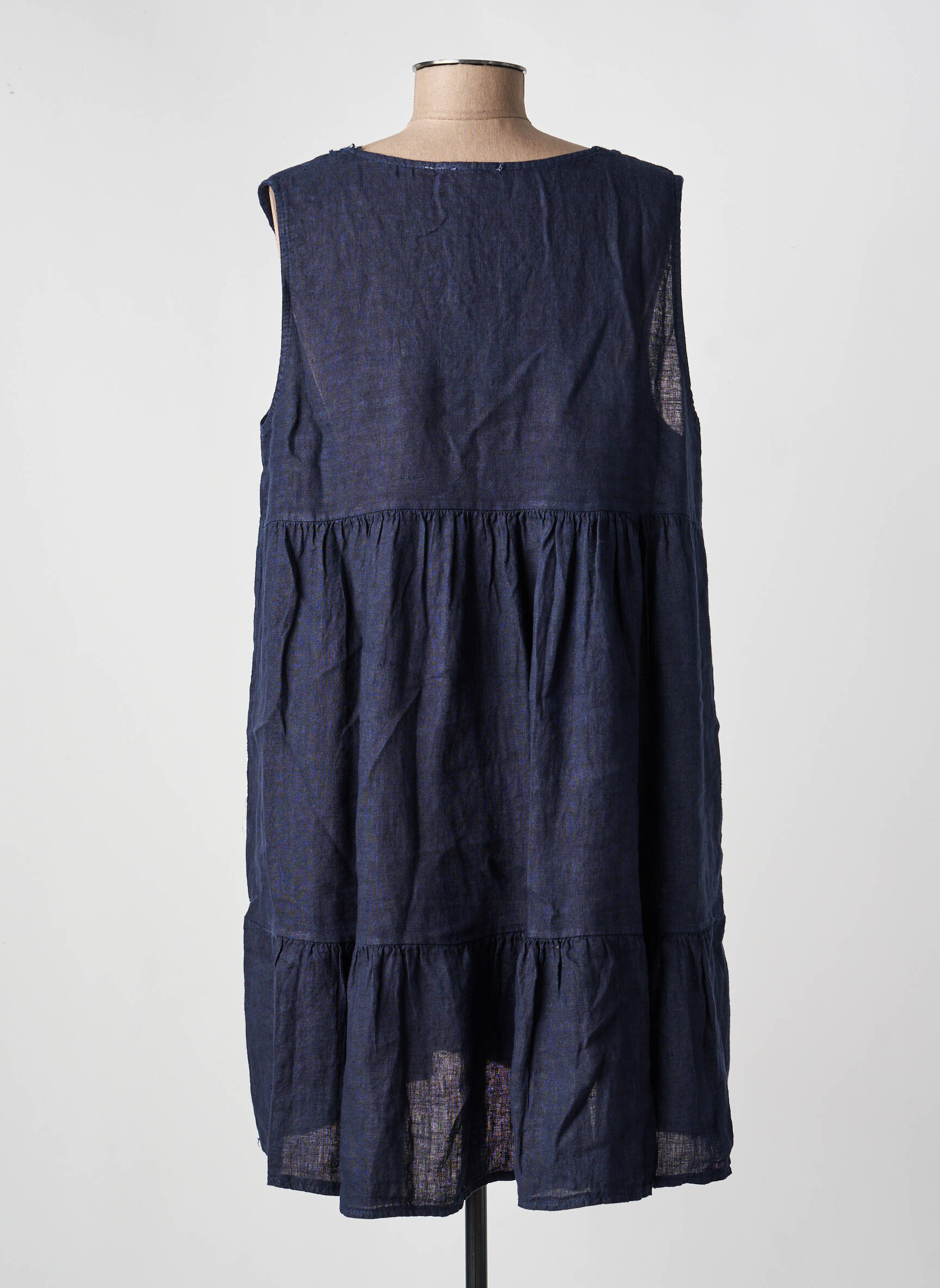 Rochie scurtă fără mâneci fără mâneci albastru NAIS femeie
