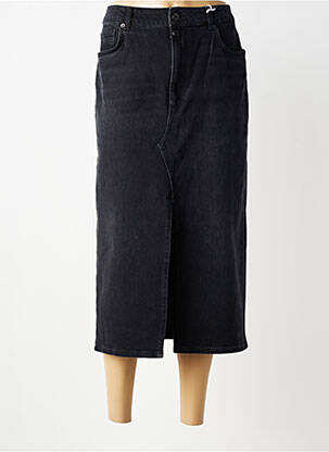Fustă midi elasticitate negru CUP OF JOE DENIM femeie