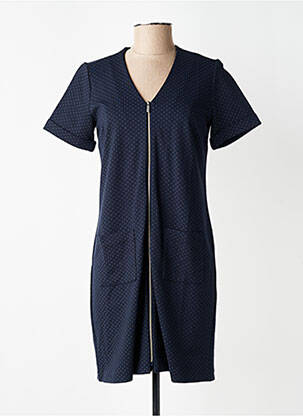 Rochie scurtă mâneci scurte mâneci scurte albastru I.CODE (By IKKS) femeie