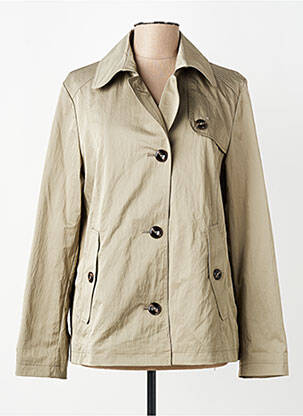 Trench buzunare fără glugă verde BETTY BARCLAY femeie