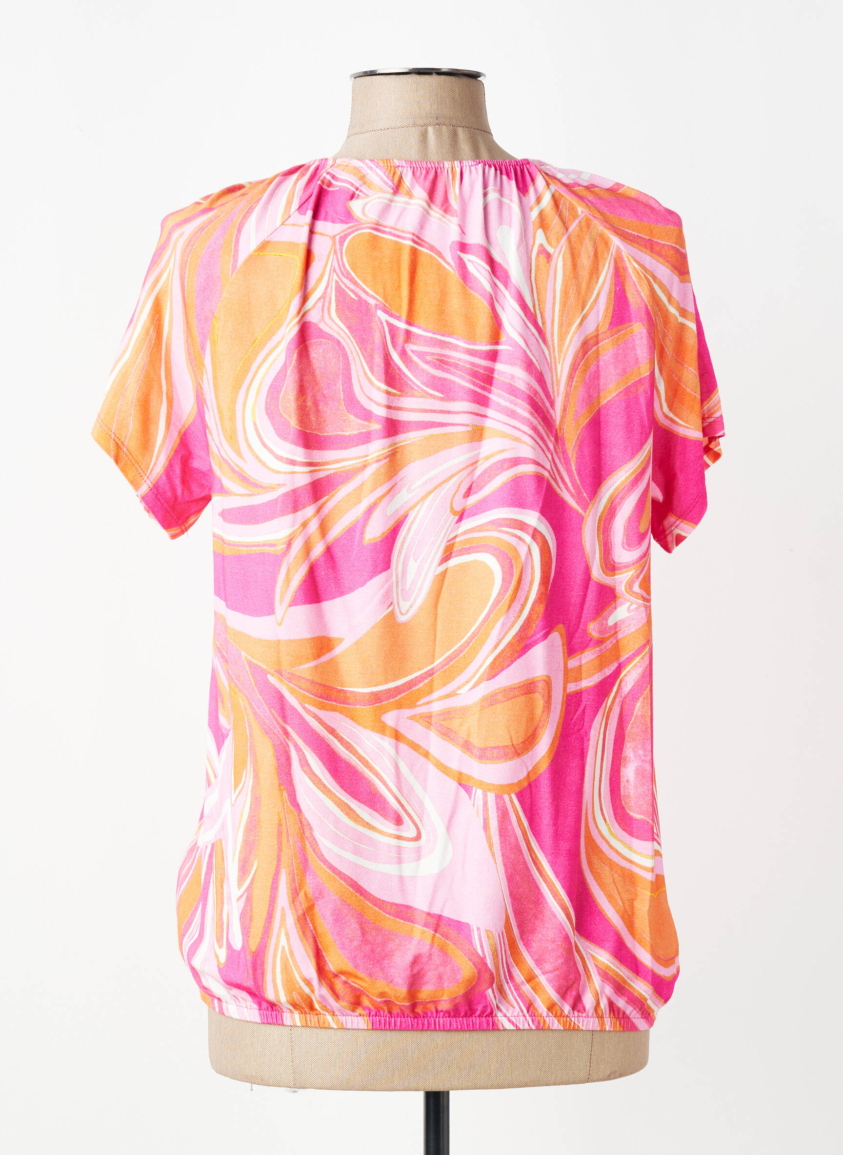 Tricou imprimeu fantezie mâneci scurte roz BETTY BARCLAY femeie