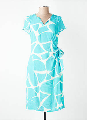 Rochie scurtă mâneci scurte mâneci scurte albastru SIGNE NATURE femeie