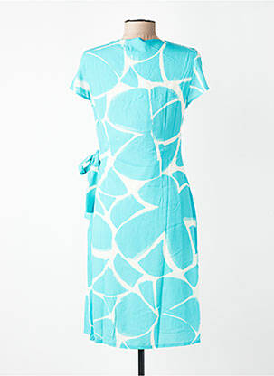 Rochie scurtă mâneci scurte mâneci scurte albastru SIGNE NATURE femeie