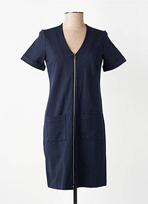 Rochie scurtă mâneci scurte mâneci scurte albastru I.CODE (By IKKS) femeie