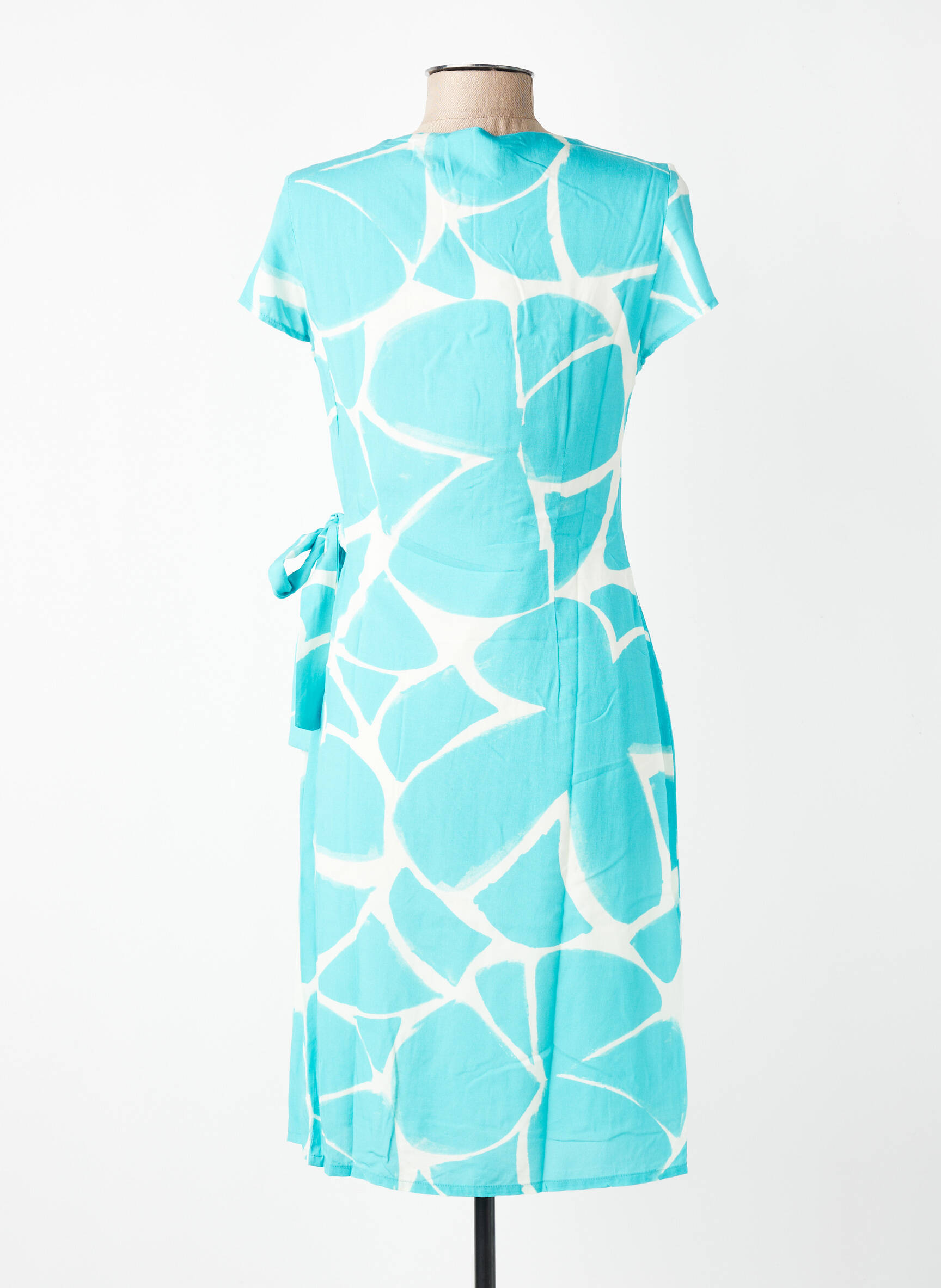 Rochie scurtă mâneci scurte mâneci scurte albastru SIGNE NATURE femeie