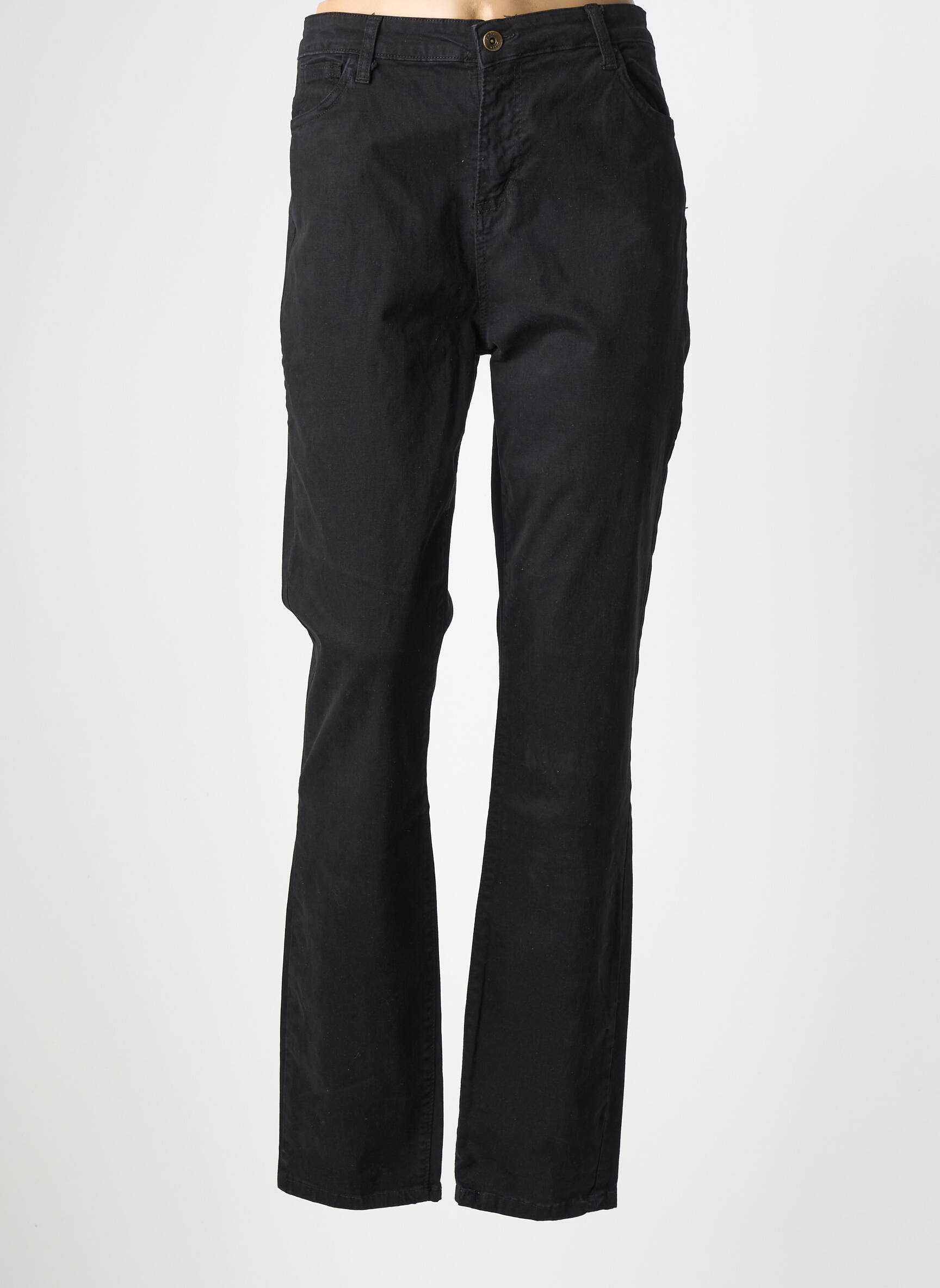 Pantalon slim elasticitate mărime normală negru PAKO LITTO femeie