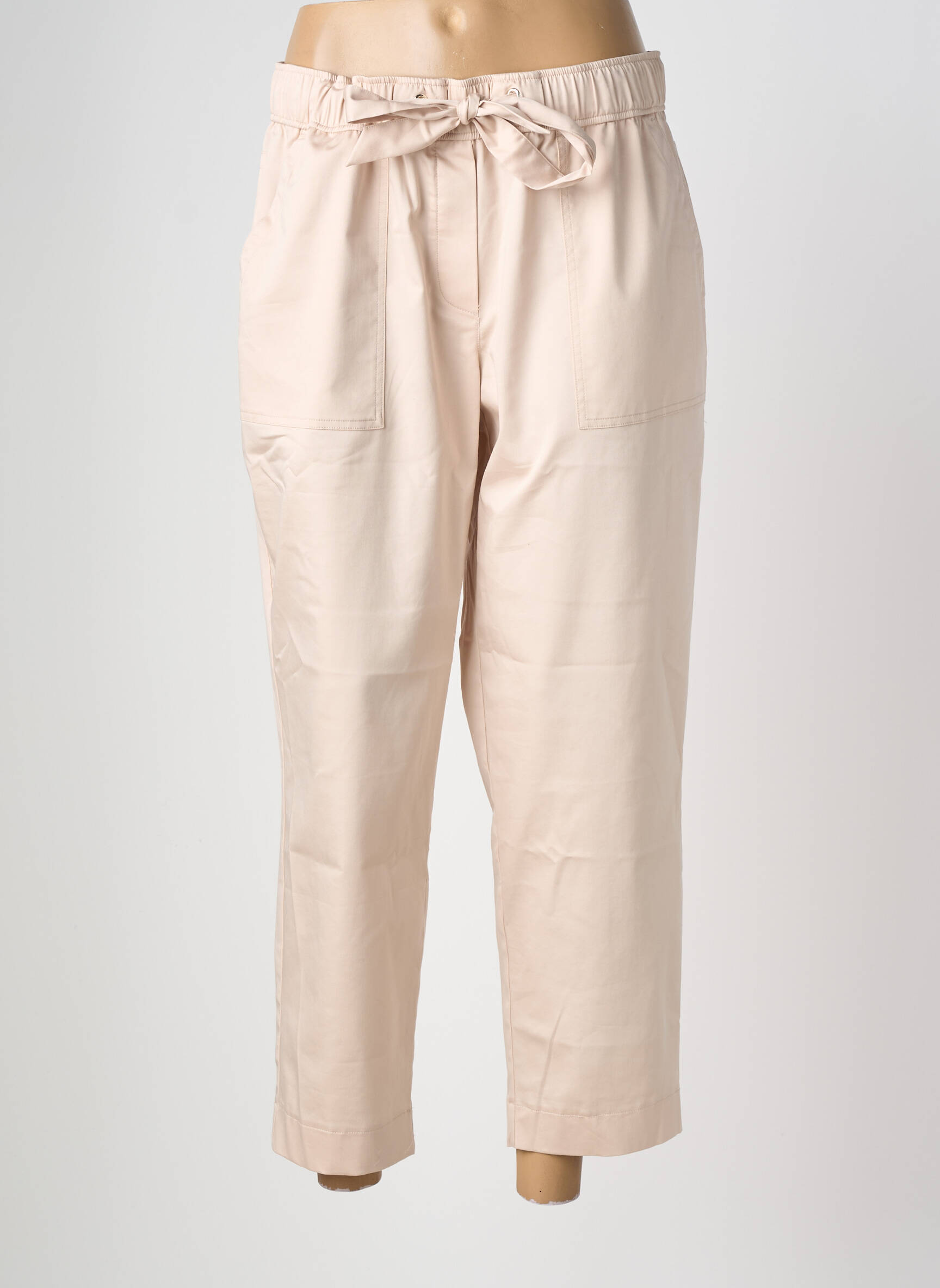 Pantalon 7/8 talie elastică mărime normală roz BETTY & CO femeie