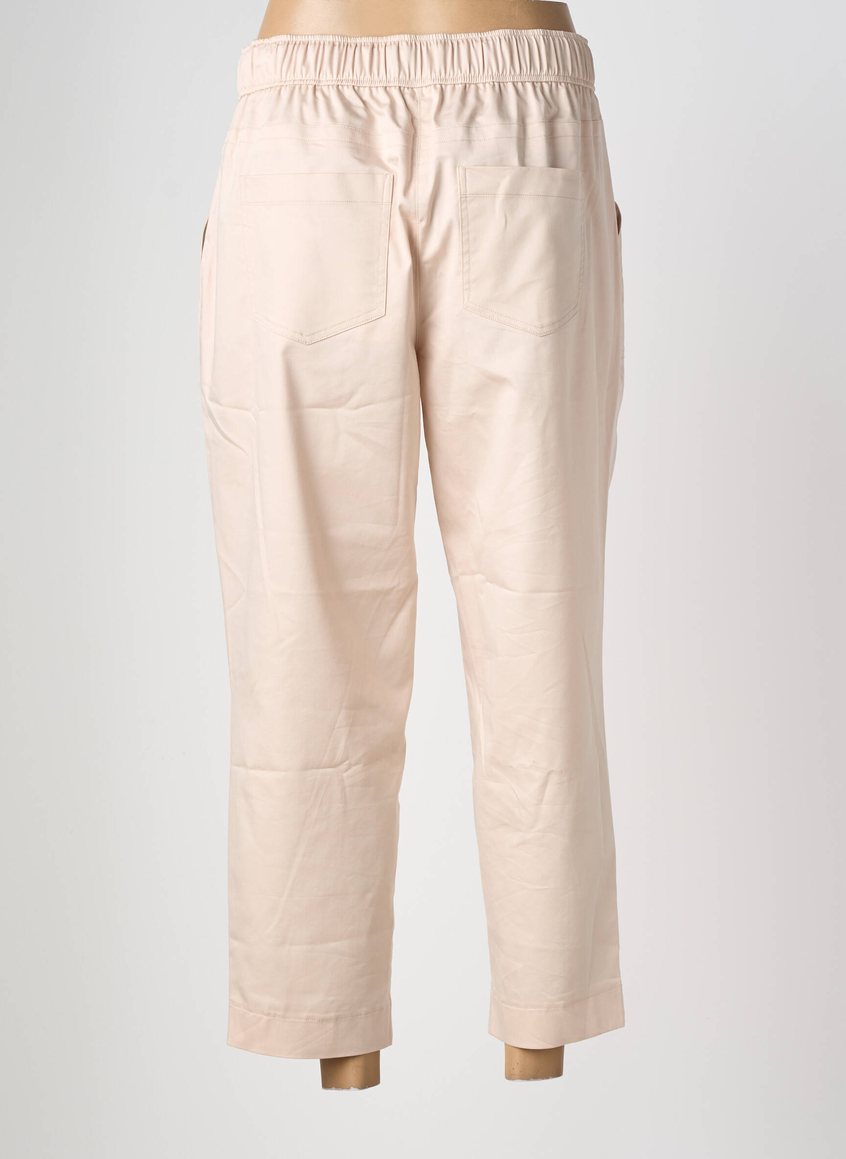 Pantalon 7/8 talie elastică mărime normală roz BETTY & CO femeie