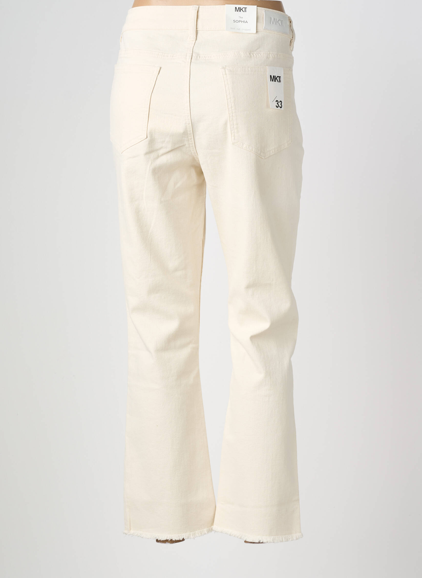 Blugi bootcut mărime normală mărime normală bej MKT STUDIO femeie