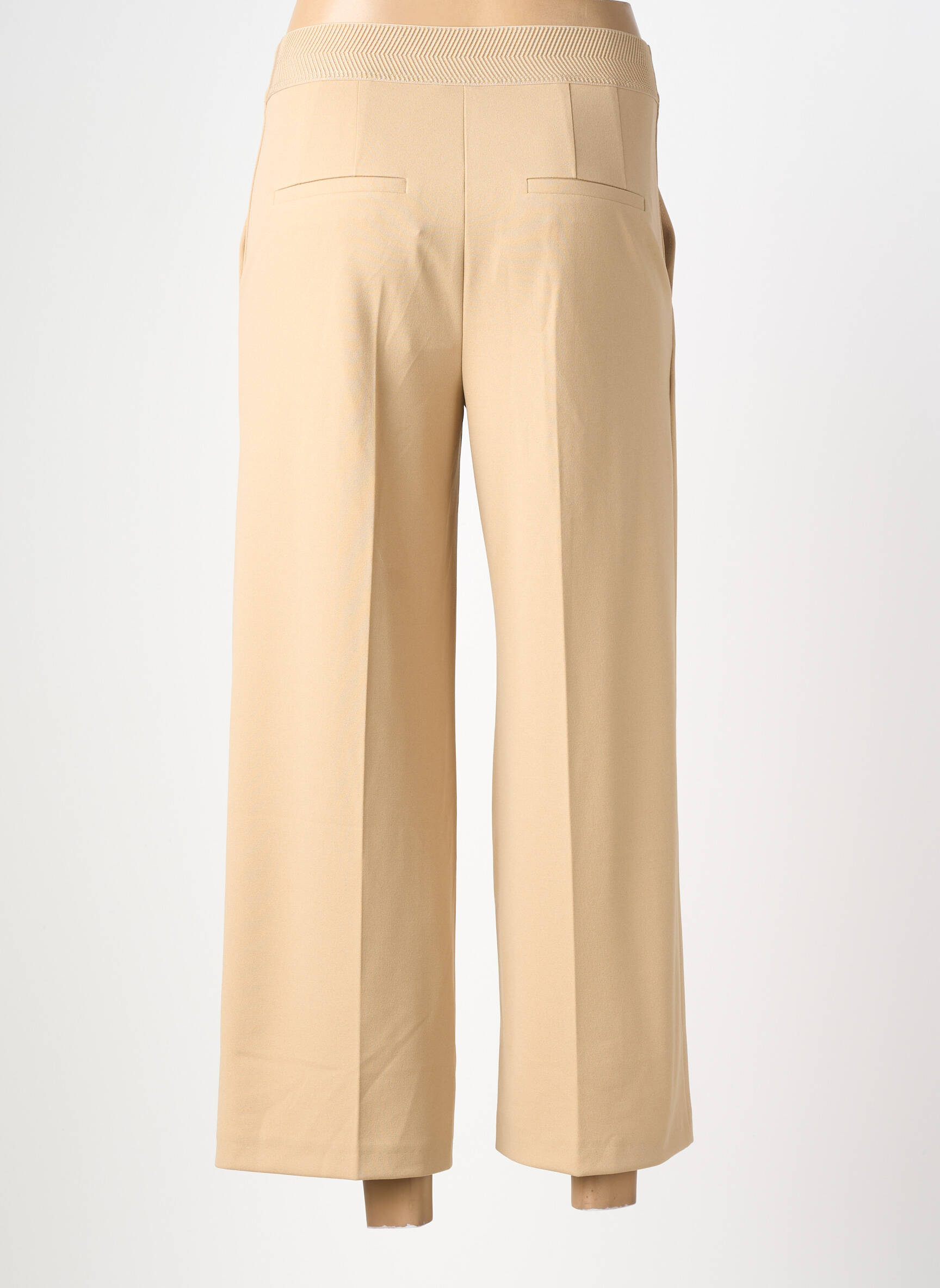 Pantalon 7/8 talie elastică mărime normală bej BETTY BARCLAY femeie
