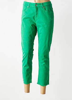 Pantalon 7/8 elasticitate mărime normală verde SIGNE NATURE femeie