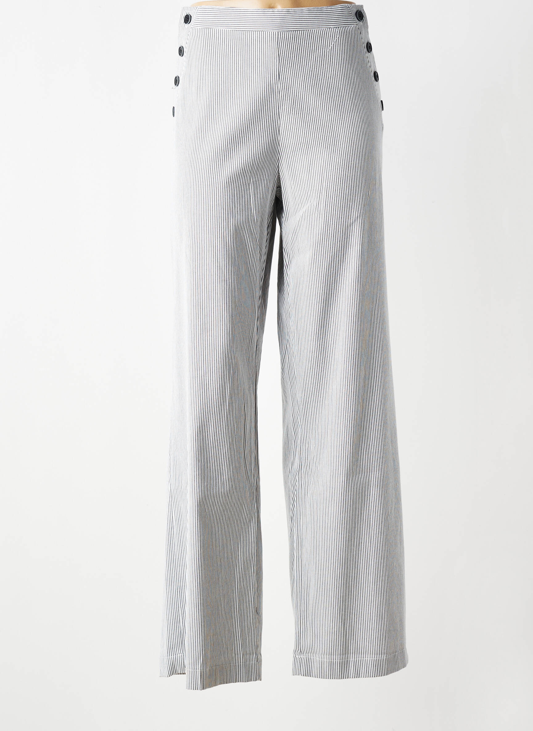 Pantalon drept mărime normală mărime normală gri LA PETITE FRANCAISE femeie