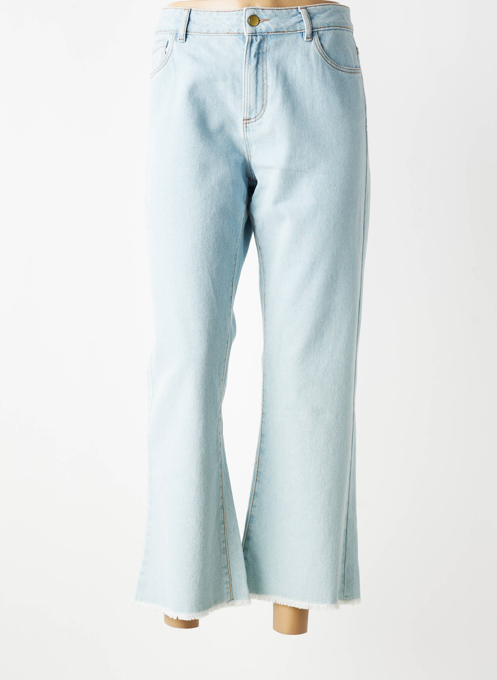 Blugi bootcut mărime normală mărime normală albastru I.CODE (By IKKS) femeie
