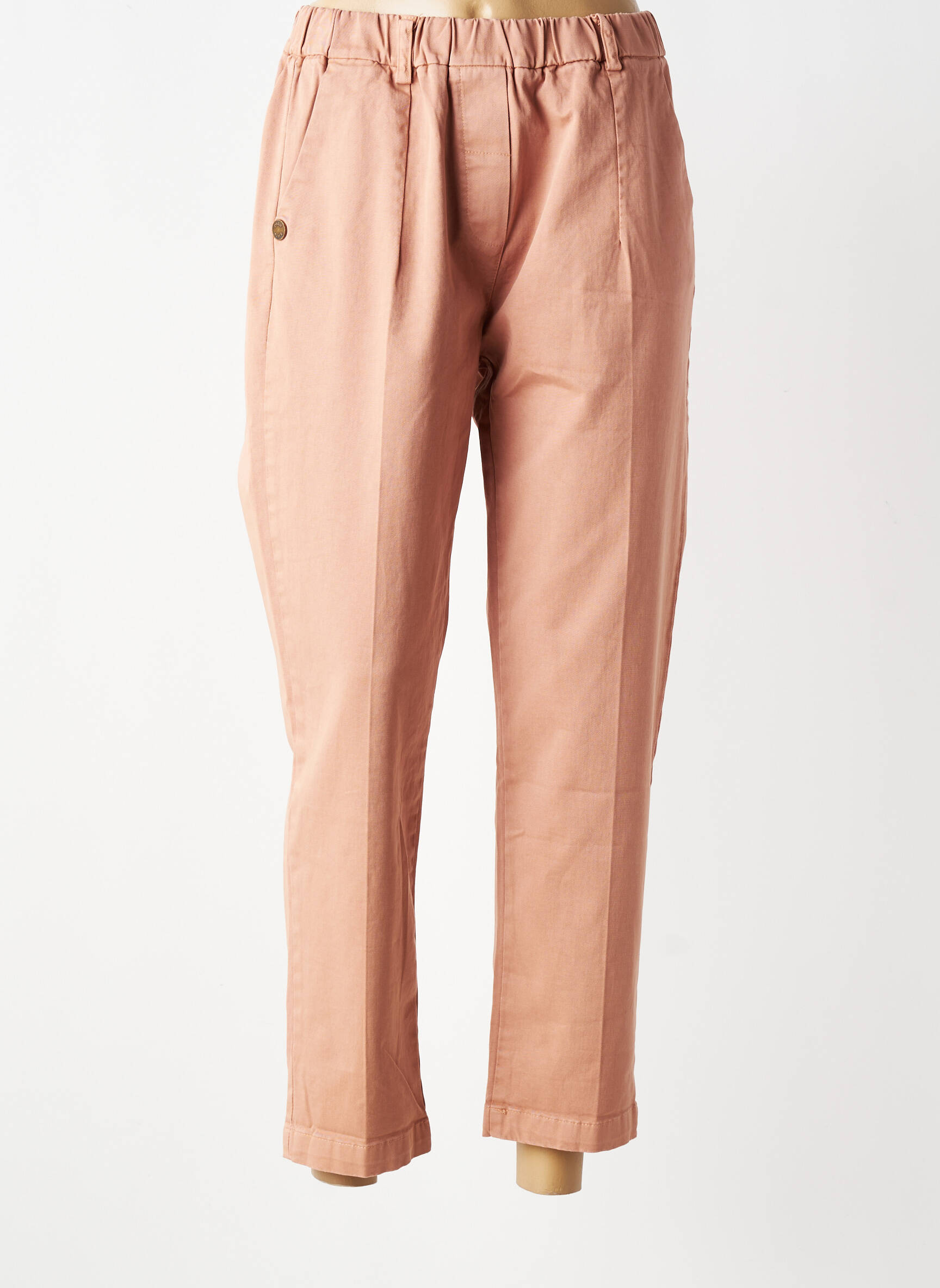 Pantalon drept mărime normală mărime normală roz PAKO LITTO femeie