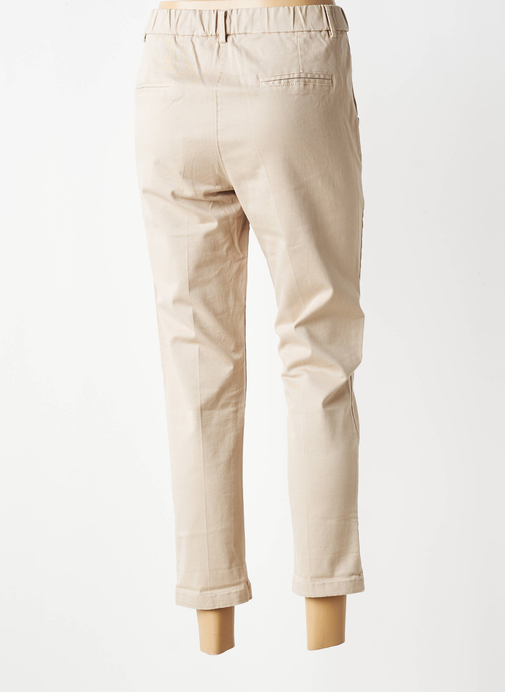 Pantalon drept mărime normală mărime normală bej PAKO LITTO femeie