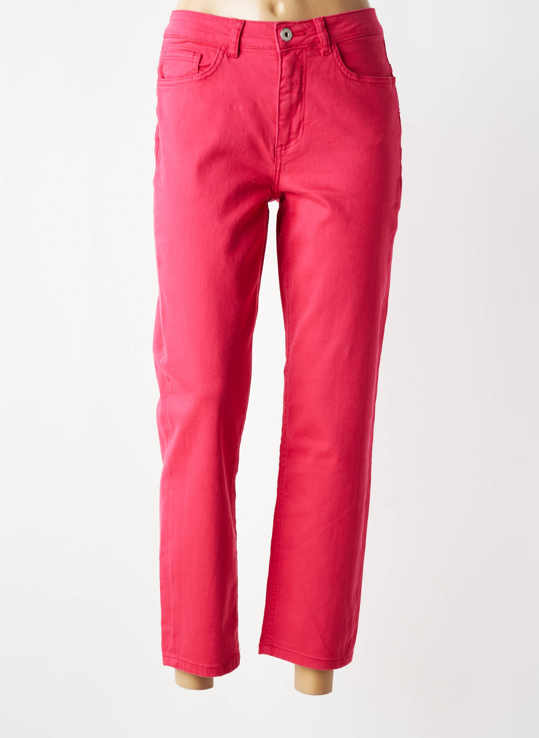 Pantalon 7/8 elasticitate mărime normală roșu ICHI femeie