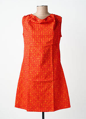 Rochie scurtă fără mâneci fără mâneci portocalie SINOE BY BAMBOO'S femeie