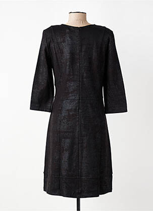 Rochie midi mâneci 3/4 mâneci 3/4 negru EVA KAYAN femeie