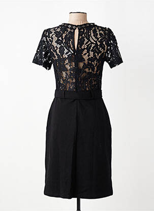 Rochie midi mâneci scurte mâneci scurte negru EVA KAYAN femeie