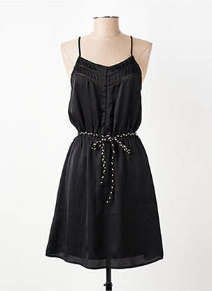 Rochie midi țesătură crep bretele subțiri negru MOLLY BRACKEN femeie