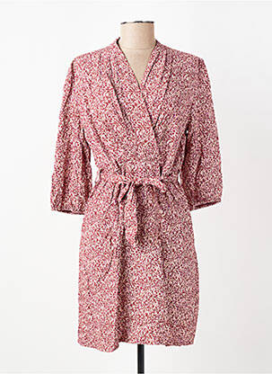 Rochie scurtă mâneci 3/4 mâneci 3/4 roșu GRACE & MILA femeie