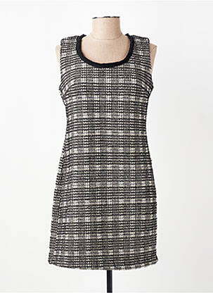 Rochie scurtă croială fluidă fără mâneci negru ARTIGLI femeie