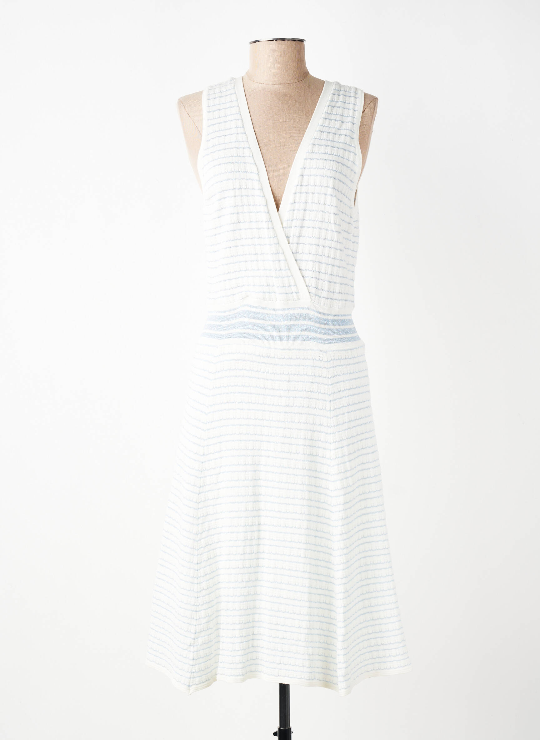 Rochie midi fără mâneci fără mâneci alb LILI SIDONIO femeie