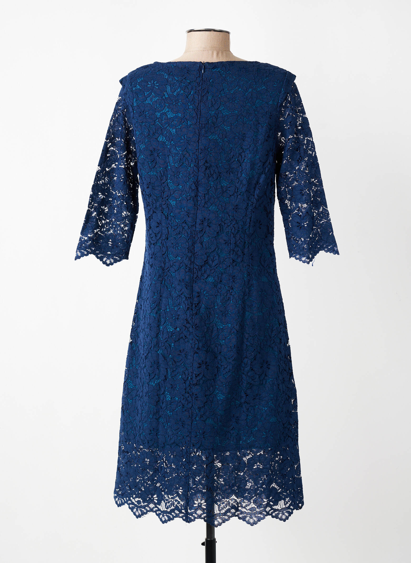 Rochie midi mâneci 3/4 mâneci 3/4 albastru MOLLY BRACKEN femeie