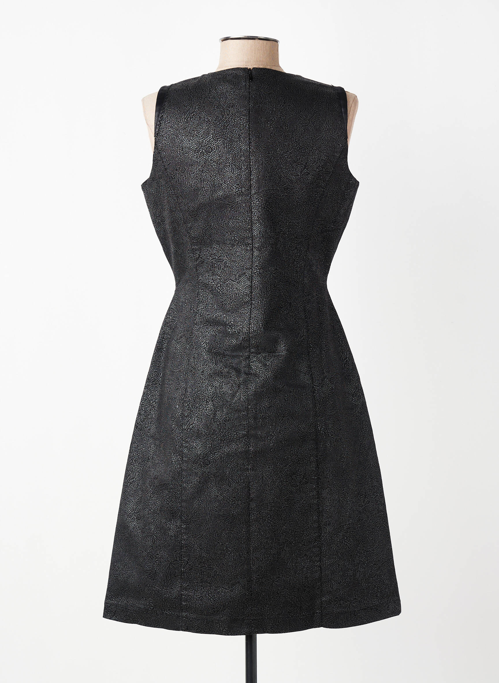 Rochie midi fără mâneci fără mâneci gri EVA KAYAN femeie