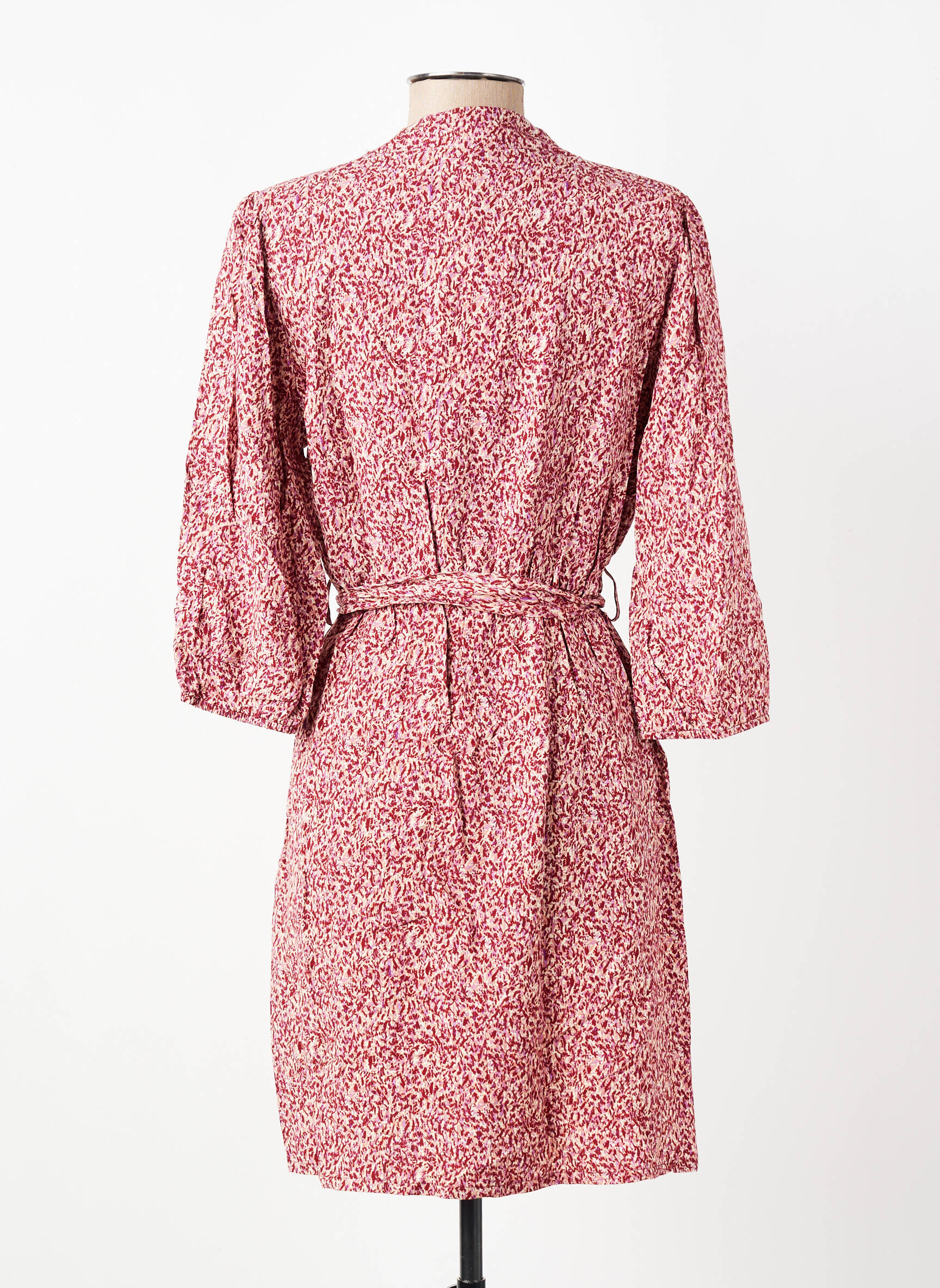 Rochie scurtă mâneci 3/4 mâneci 3/4 roșu GRACE & MILA femeie