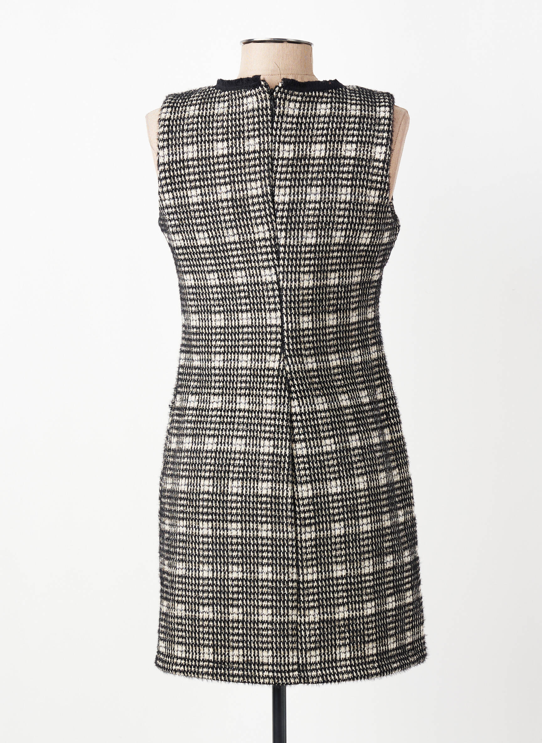 Rochie scurtă croială fluidă fără mâneci negru ARTIGLI femeie