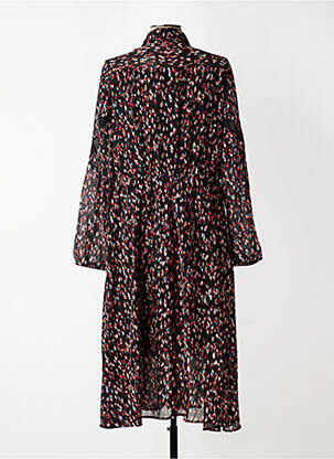 Rochie midi croială fluidă mâneci lungi negru ONE STEP femeie