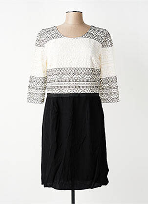 Rochie midi mâneci 3/4 mâneci 3/4 bej PAUSE CAFE femeie