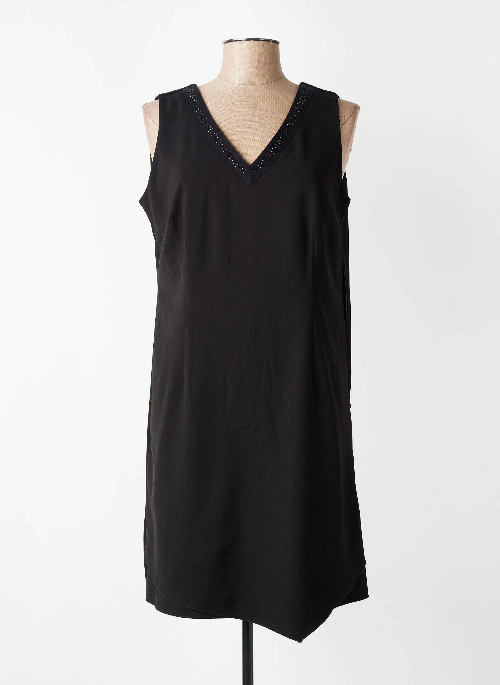 Rochie midi fără mâneci fără mâneci negru PAUSE CAFE femeie