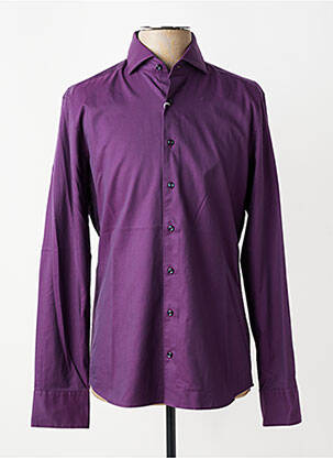 Cămașă cu mâneci lungi croială cambrată violet 1863 BY ETERNA bărbat