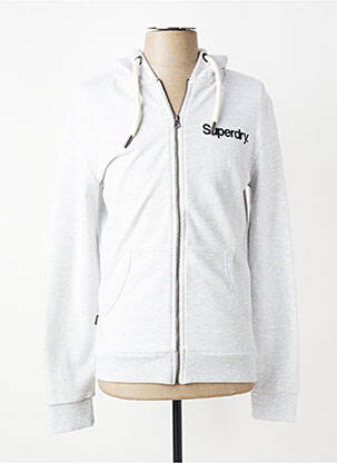 Jachete casual strânsă pe partea de jos alb SUPERDRY bărbat