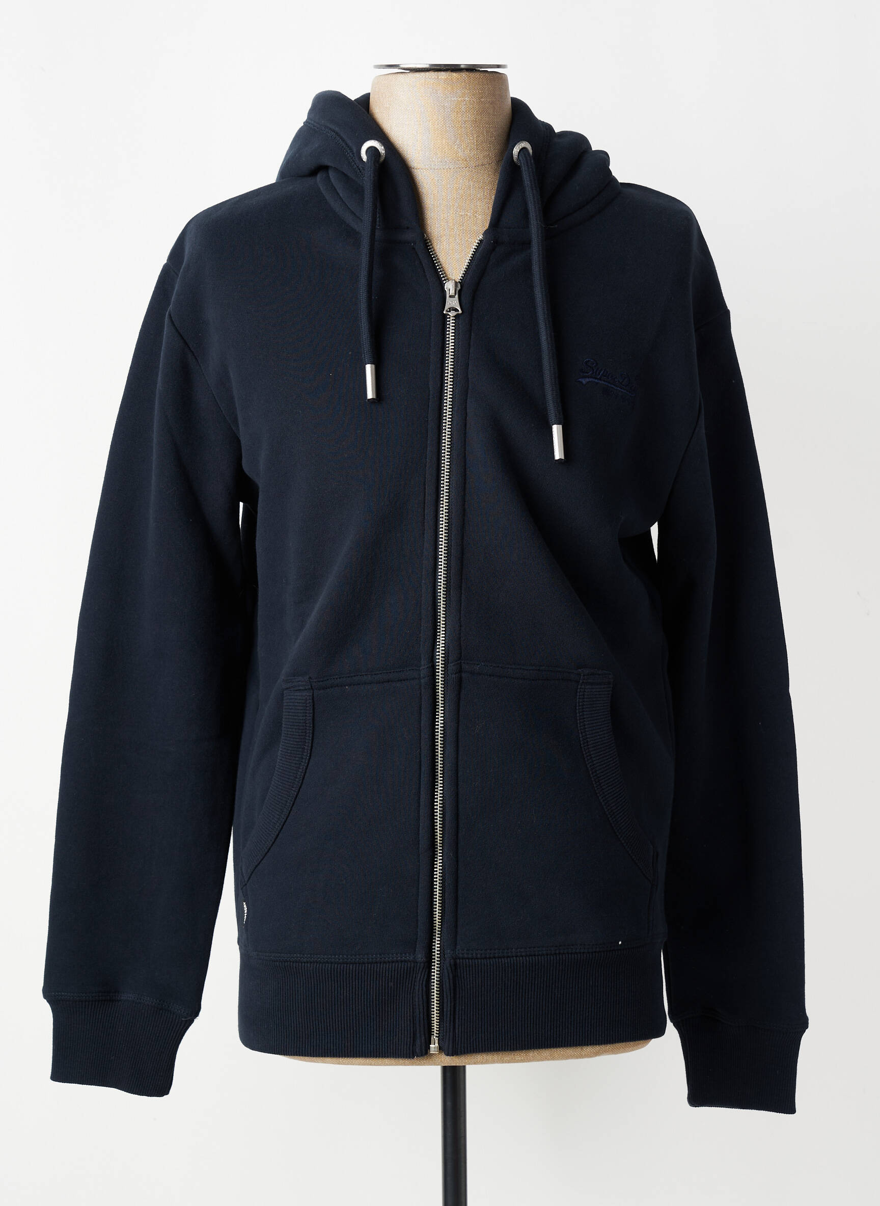 Jachete casual strânsă pe partea de jos albastru SUPERDRY bărbat