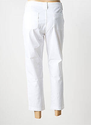 Pantalon 7/8 talie cu cleme mărime normală alb YOULINE femeie