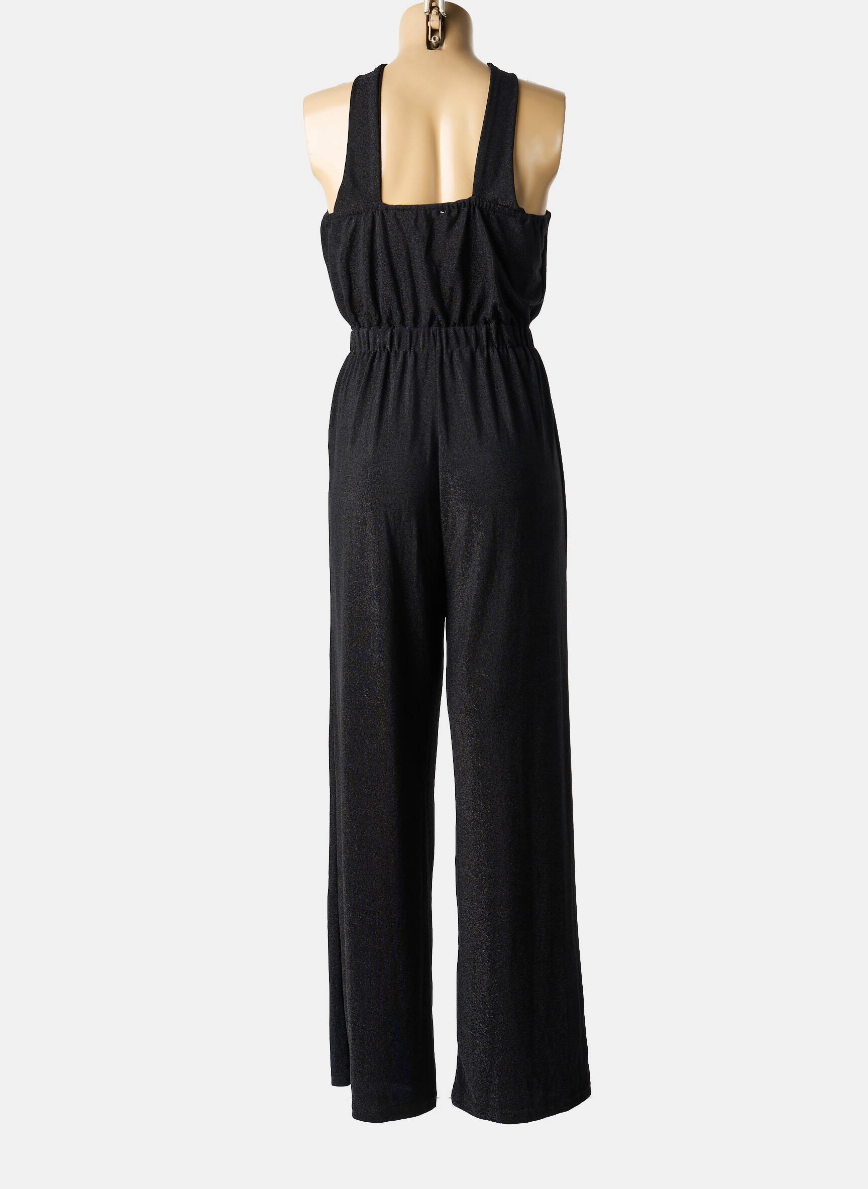 Salopetă-pantalon bretele subțiri bretele subțiri negru GRACE & MILA femeie