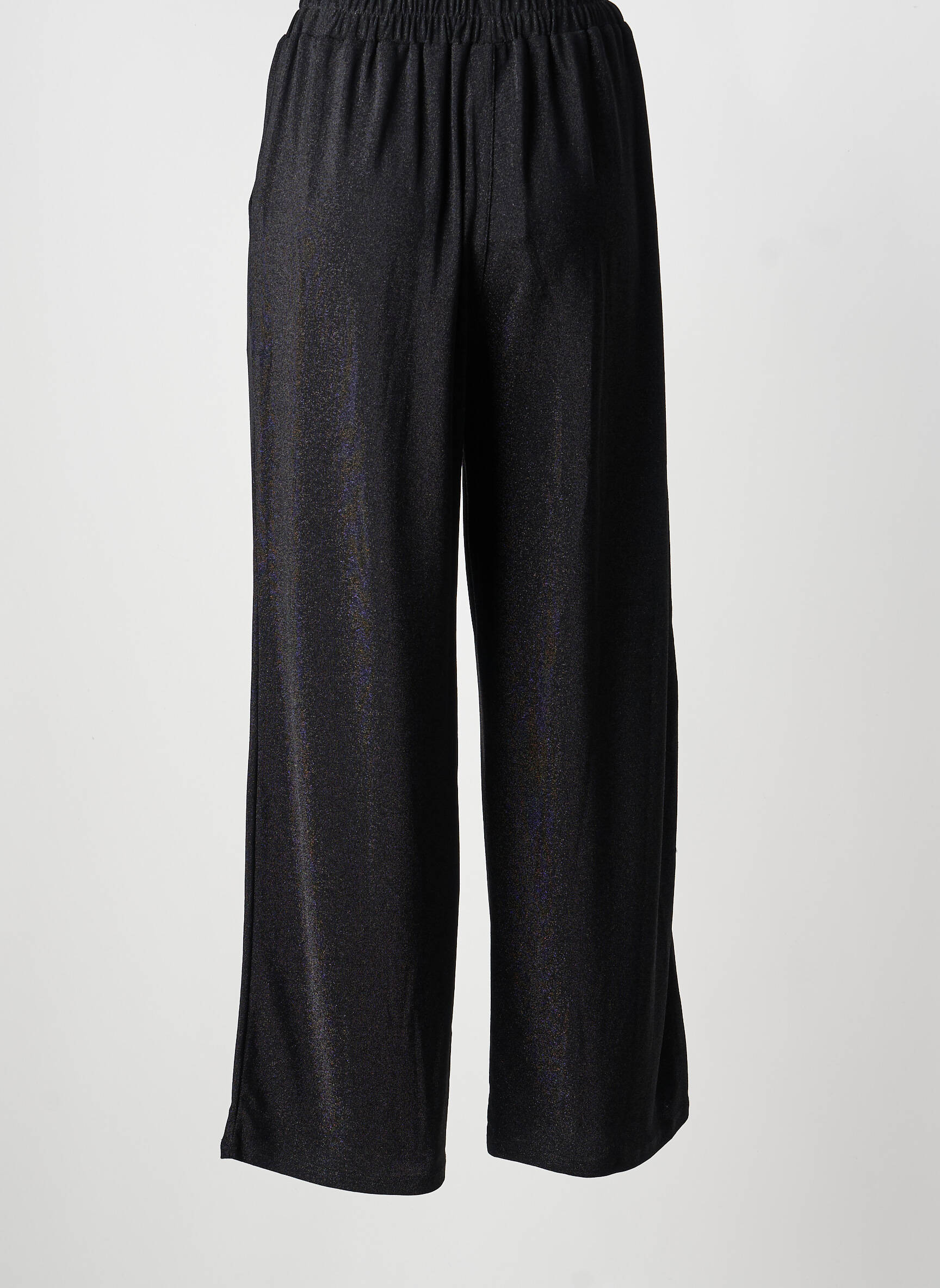 Pantalon larg croială fluidă mărime normală negru GRACE & MILA femeie