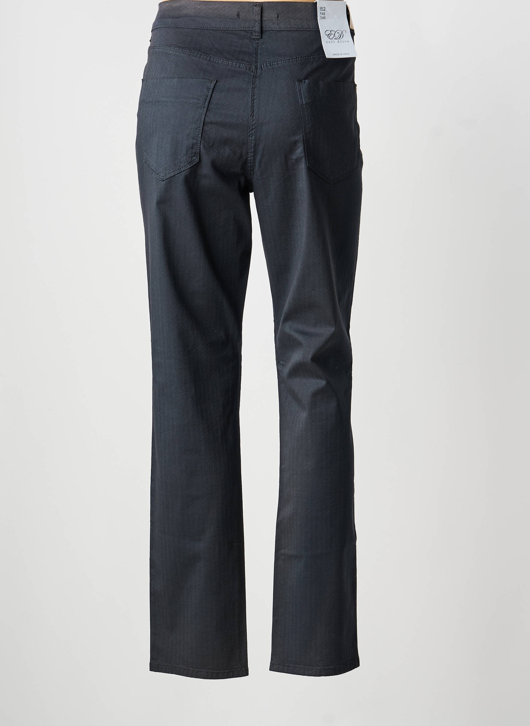 Pantalon slim țesătură poplin mărime normală negru EAST DRIVE femeie