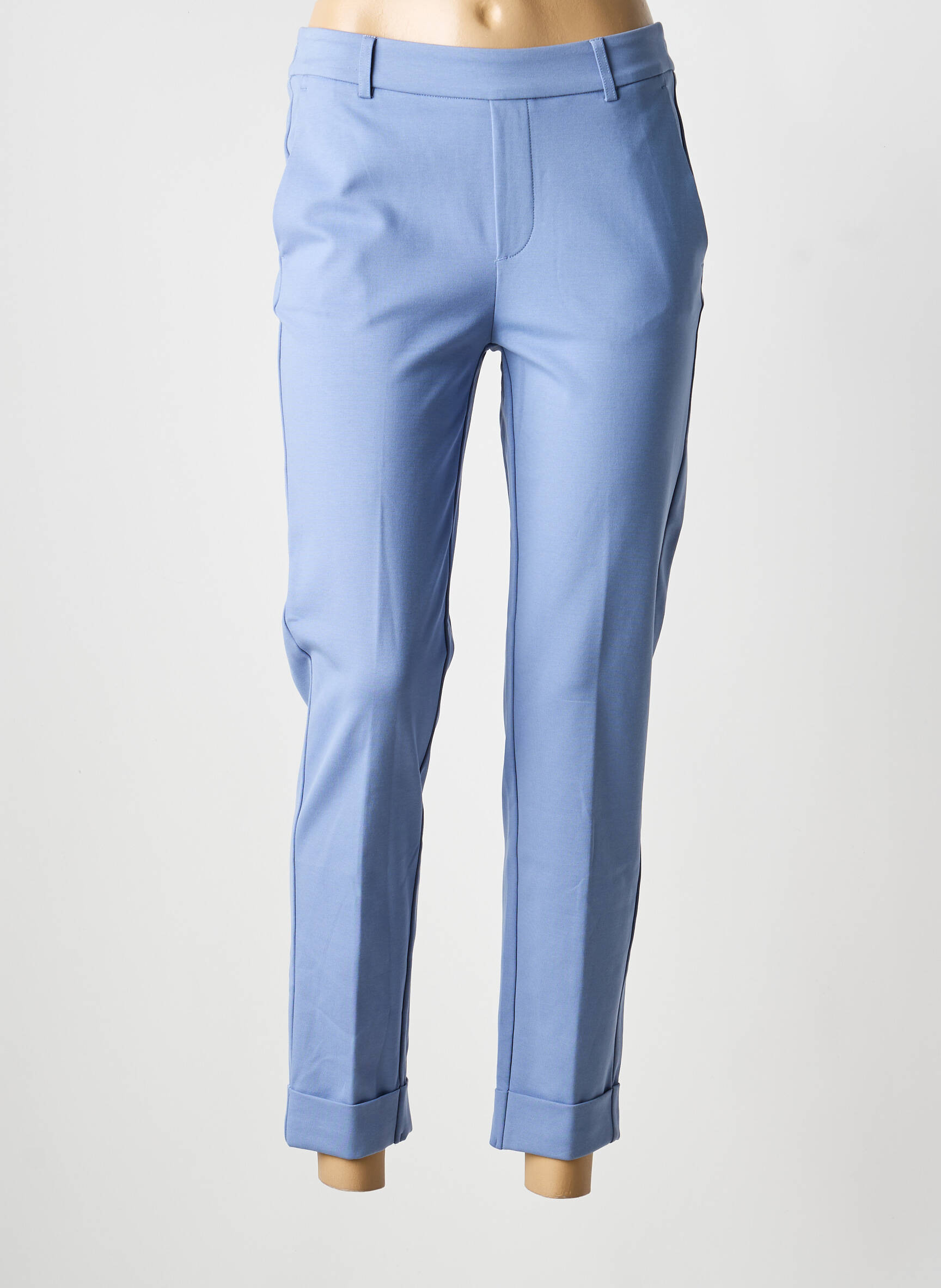 Pantalon 7/8 elasticitate mărime normală albastru YAYA femeie